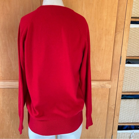 Snow Lotus Cashmere V- Neck Sweater - Picture 2 of 3